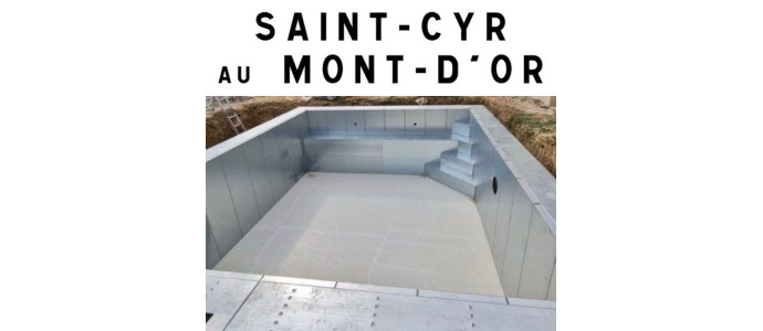 ✅ Piscine acier 6Mx3Mx1M50 fond plat Saint-Cyr-au-Mont-d'Or (69191) ☘️